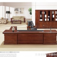 华都品牌办公家具卓瑞老板桌公司用大班台总裁办公桌现代简约